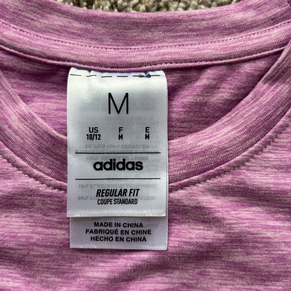 NWT Girls Adidas Purple Long Sleeve Tee - Picture 4 of 9